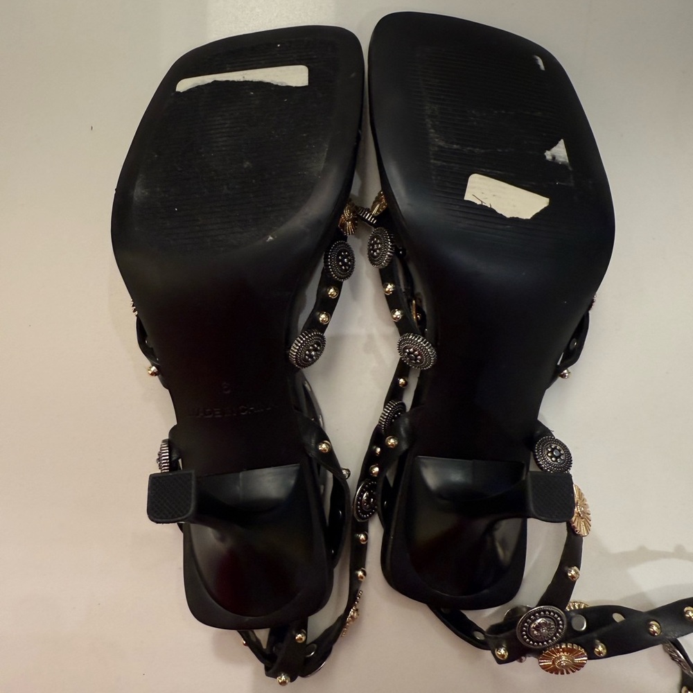 Steve Madden Asha Ankle Strap Sandal Black, Size‎ 6 - Picture 13 of 14